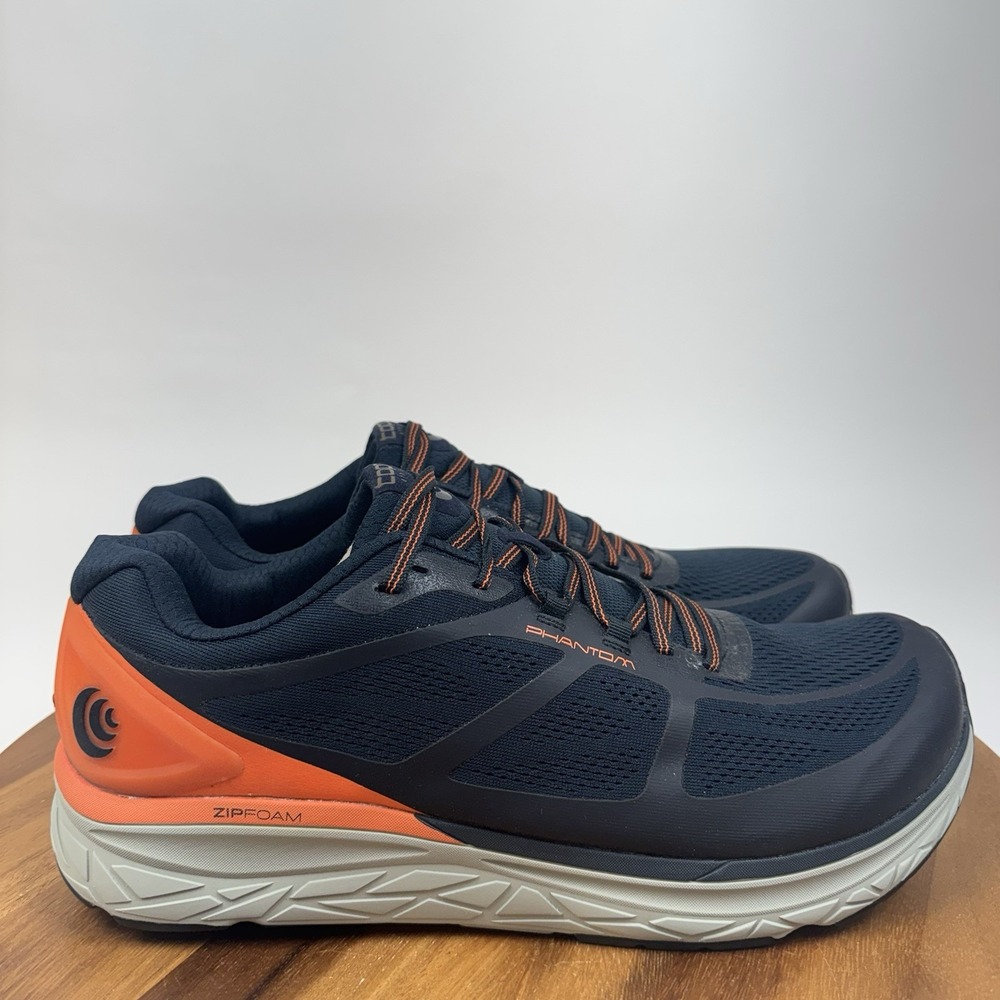New NIB Mens Topo Phantom Navy Orange Athletic Running Sneakers Shoes Size 15 D